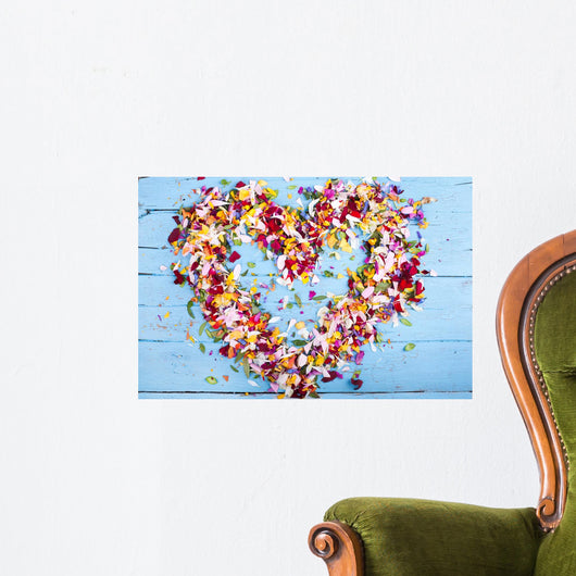 Heart Made Colorful Flowers