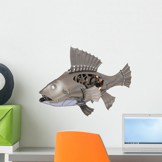 Steampunk Fish Wall Decal