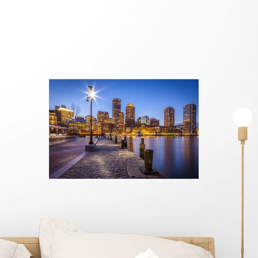 Panorama Boston Harbor and Wall Decal