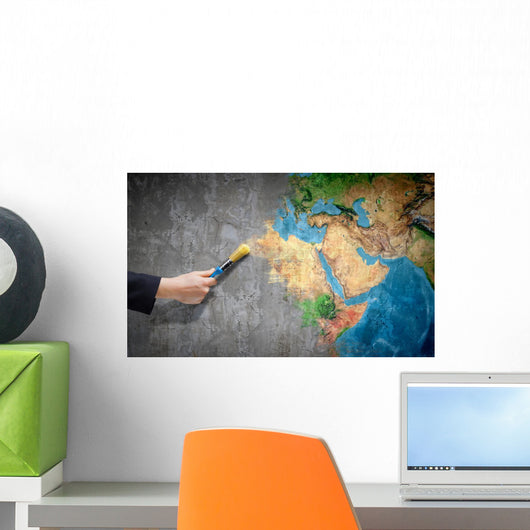 Let's Color World Wall Decal