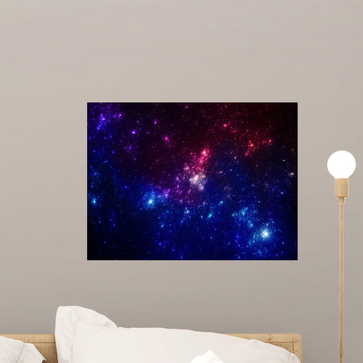 Colorful Stars in Space Wall Mural