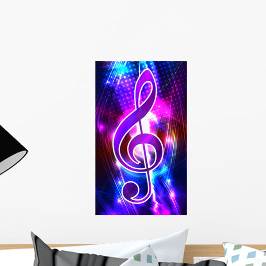 Abstract with Treble Clef