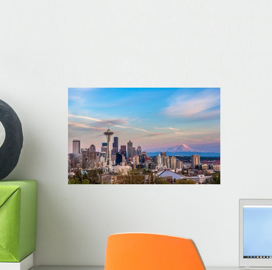 Seattle Downtown Skyline and Wall Decal