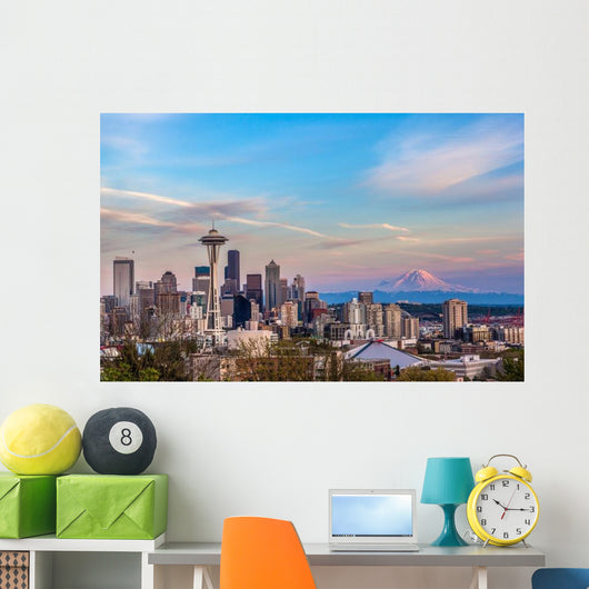 Seattle Downtown Skyline and Wall Decal