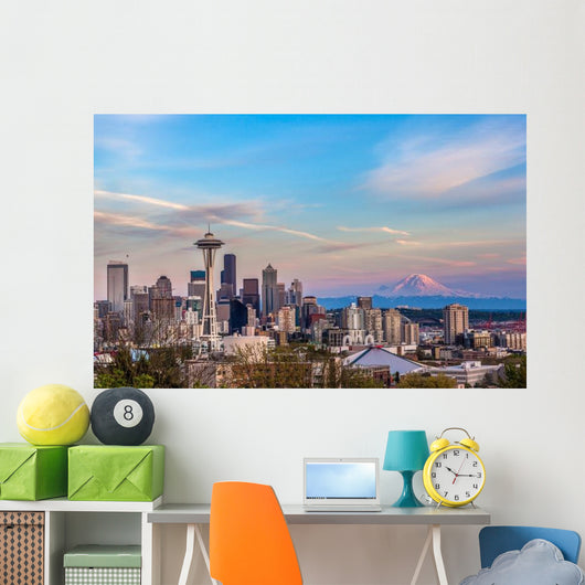 Seattle Downtown Skyline and Wall Decal