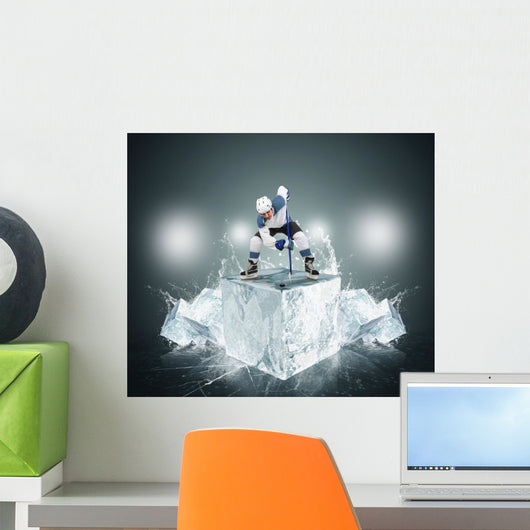 Hockey Player with Ice