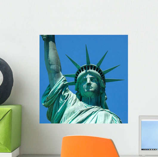 Statue Liberty against Sky Wall Decal