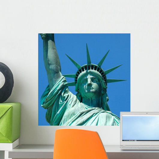 Statue Liberty against Sky Wall Decal