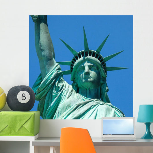 Statue Liberty against Sky Wall Decal