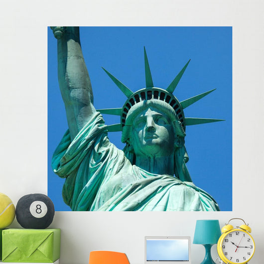 Statue Liberty against Sky Wall Decal