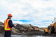 Worker in lignite mine Wall Mural