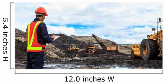 Worker in lignite mine Wall Mural