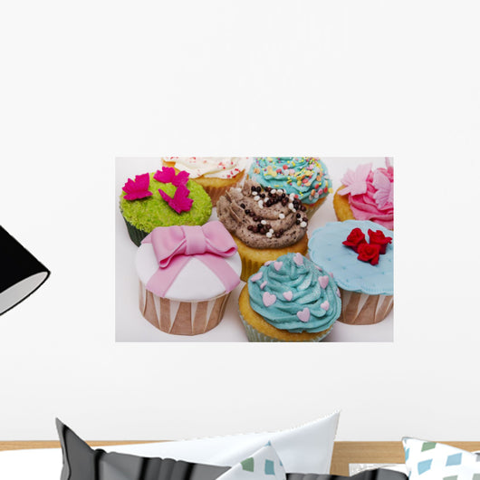 original and creative cupcake designs Wall Mural