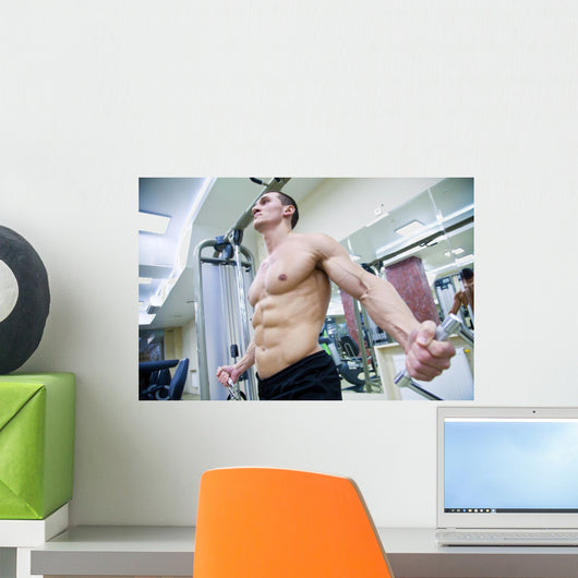 Man in Gym Wall Mural