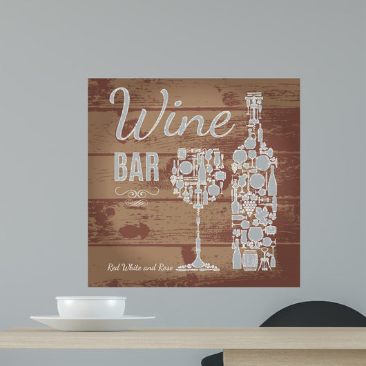 Wine Menu Wood Texture