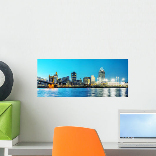 Cincinnati downtown overview Wall Mural