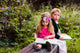Little preschooler kid reading outdoor Wall Mural