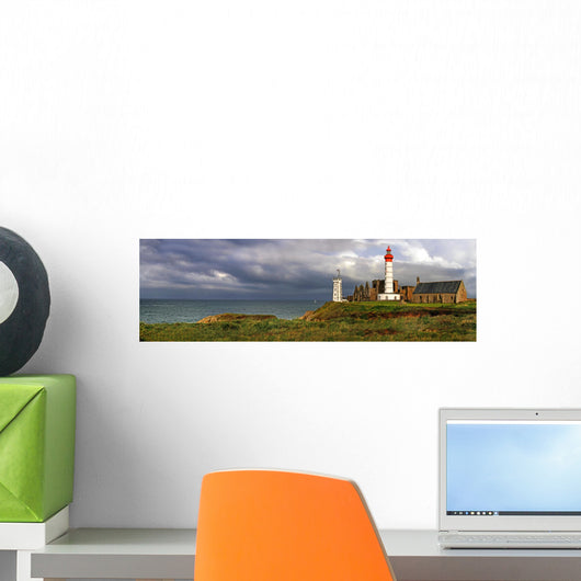 French Seaside Lighthouse Wall Mural