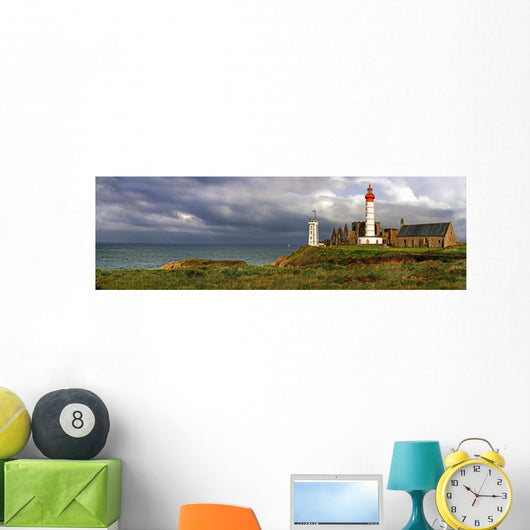 French Seaside Lighthouse Wall Mural