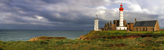 French Seaside Lighthouse Wall Mural