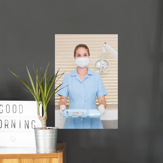 Dental Assistant Mask Holding