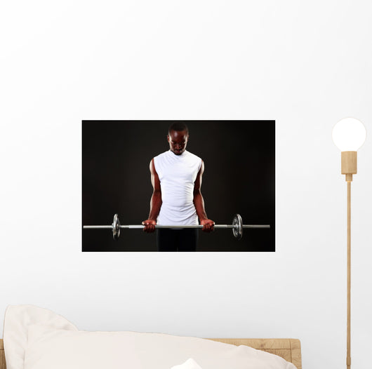 Young African Man Working Wall Decal