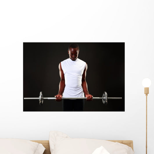 Young African Man Working Wall Decal