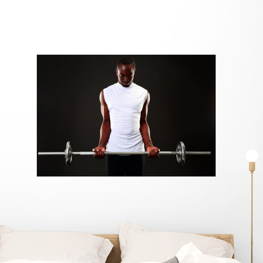 Young African Man Working Wall Decal