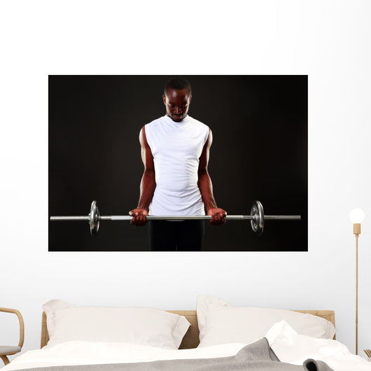Young African Man Working Wall Decal