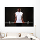 Young African Man Working Wall Decal