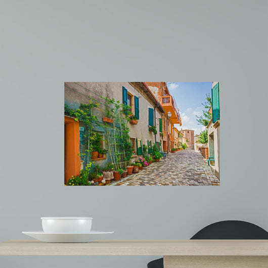 Italian Street Small Provincial Wall Decal