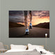 Up Athlete Running Empty Wall Decal