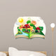 Mushroom House Book Wall Decal