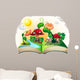 Mushroom House Book Wall Decal
