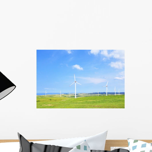 Soya Misaki wind farm Wall Mural