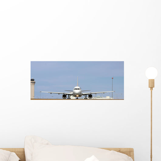 head on commercial jet Wall Mural