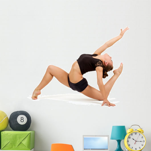 Young professional gymnast woman Wall Decal