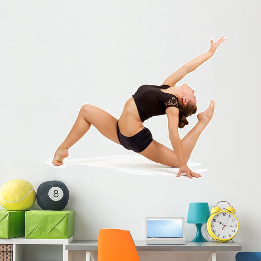 Young professional gymnast woman Wall Decal