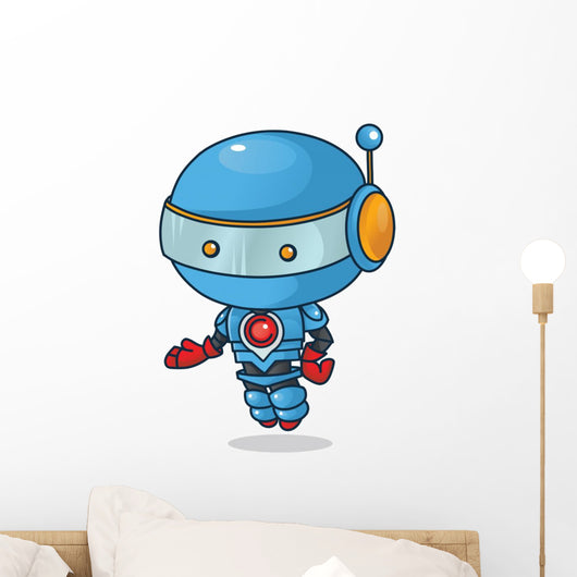 Cartoon Cosmonaut Wall Decal