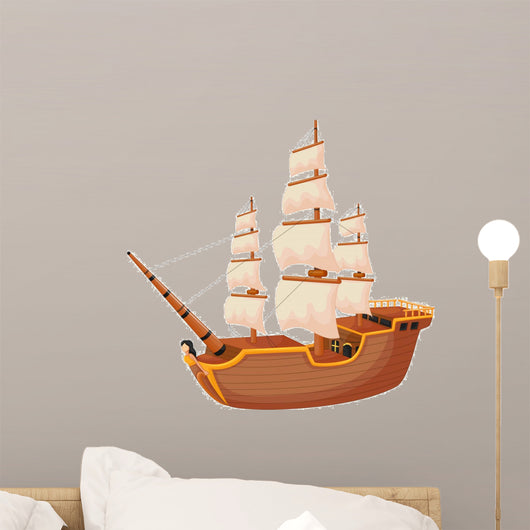 Cartoon Ship Wall Decal