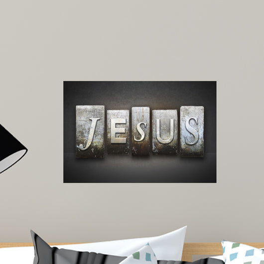 Jesus Letterpress Wall Decal