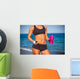 athletic fitness woman Wall Mural