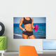 athletic fitness woman Wall Mural