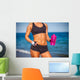 athletic fitness woman Wall Mural