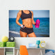 athletic fitness woman Wall Mural