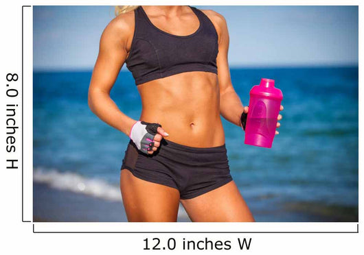 athletic fitness woman Wall Mural