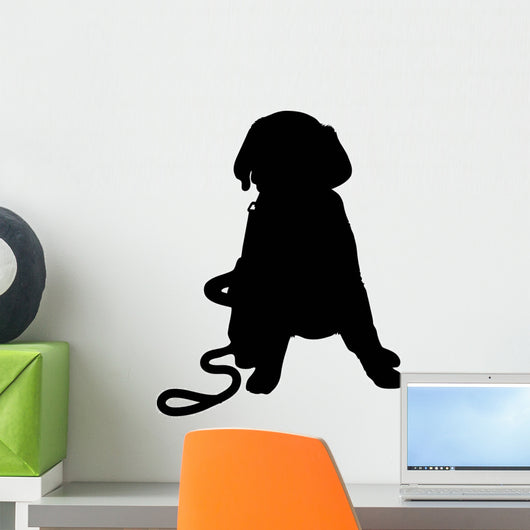 Labrador Puppy Silhouette Wall Decal