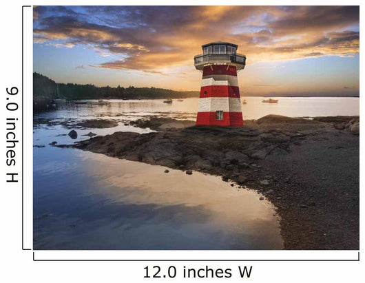 Red and White Striped Wall Decal