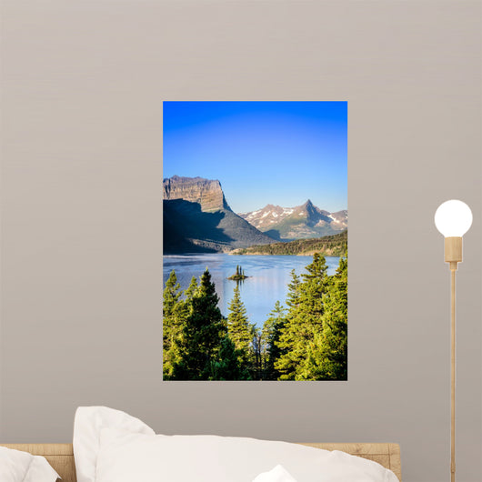 Vertical Landscape Mountain Range Wall Decal