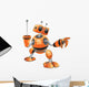 Orange RSS Robot Concept Wall Decal